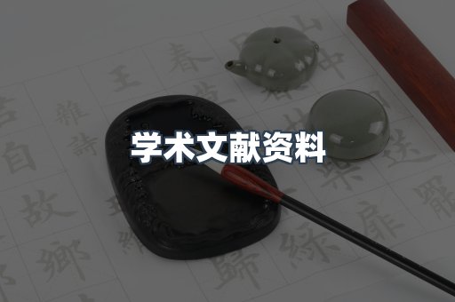 学术文献资料
